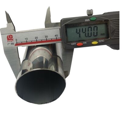 Kalite  1 3/4" 44.5mm Stainless Steel Round Pipe 0.4-3.0mm Wall Thickness 600 Grit Satin Finish 304 Inox Tube, 201/316L Optional Fabrika