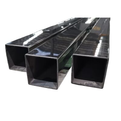 Kalite  600G Mirror Black Stainless Steel Square Tube, 201 304 Grade Black Mirror Inox Square Pipe for Building Decoration & Railing Fabrika