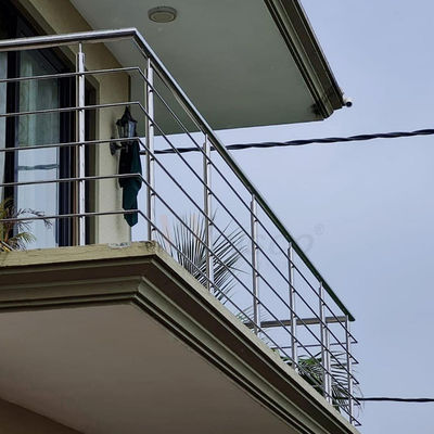 1500mm SS Korkuluk Merdiven Küpeşte 1.2mm 1.5mm SS 201 304 316 Ayna Ev Balkon Dekorasyon Için Cilalı