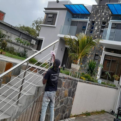 1000mm 1500mm Paslanmaz Çelik Sundurma Korkulukları Inox Çitler Bahçe Kolay Kurulum
