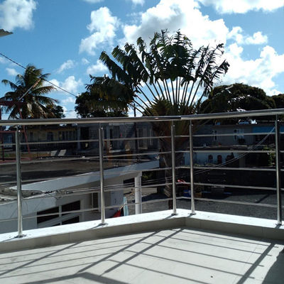 Balkon Paslanmaz Çelik Inox Koruma Rayları SS 201 304 316 Ev Dekorasyonu İçin