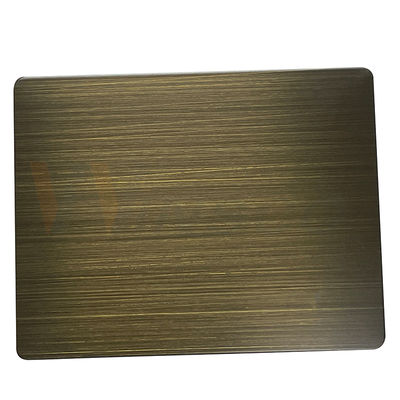 316 Dekoratif Paslanmaz Çelik Sac 3mm El Kararmış Fırçalanmış Yeşil Bronz