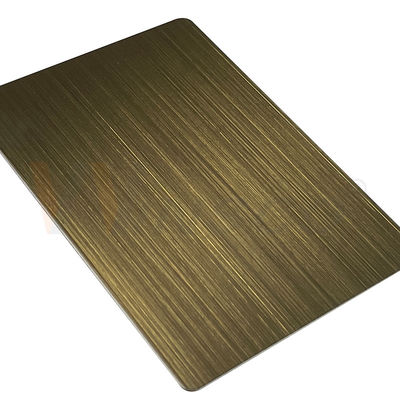 316 Dekoratif Paslanmaz Çelik Sac 3mm El Kararmış Fırçalanmış Yeşil Bronz