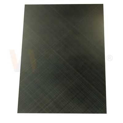 Kalite Kontrol Çapraz Saç Çizgisi Bitmiş Yeşil Bronz 0.3mm SS Dekoratif Levhalar