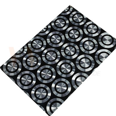 201 304 316 Dekoratif Paslanmaz Çelik Sac Soğuk Haddelenmiş Siyah Titanyum 3D Lazer Parlatma