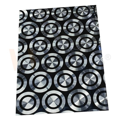 201 304 316 Dekoratif Paslanmaz Çelik Sac Soğuk Haddelenmiş Siyah Titanyum 3D Lazer Parlatma