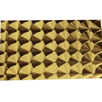 CD Saç Çizgisi Titanyum Altın 3D Lazer SS 201 304 316 Dekoratif Paslanmaz Çelik Levha