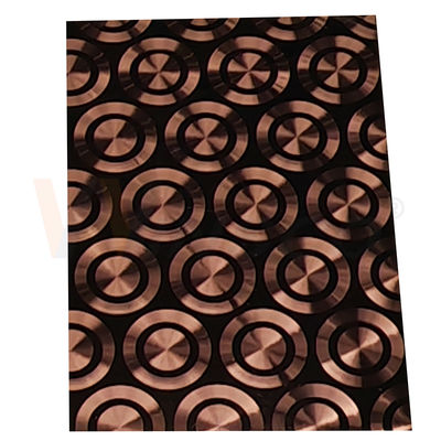 Gül Altın Dekoratif Paslanmaz Çelik Sac Metal PVD Renkli CD Parlatma 3D Lazer Soğuk Haddelenmiş