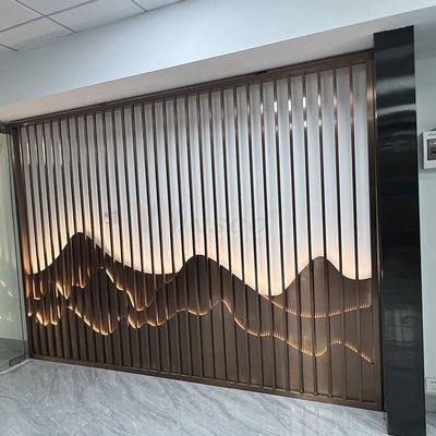 Clubhouse 0.4-20mm Paslanmaz Çelik Sanat Bölme Duvar Inox Bölücü Ekran