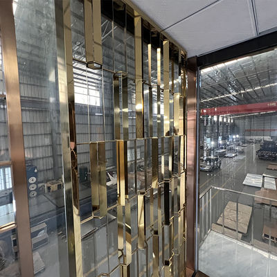 Metal Titanyum Paslanmaz Çelik Ekran Bölme