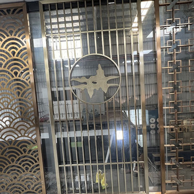 Mimari Paslanmaz Çelik Ekran Bölme Özel Yapılmış Metal Duvar Bölücü