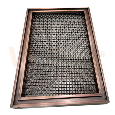 Sarı Bronz Paslanmaz Çelik Dekoratif Hasır AISI 201 304 316 Mimari