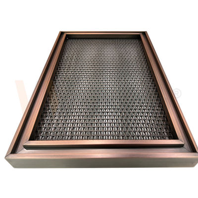 Modern Metal Tasarım Düz Dokuma Paslanmaz Çelik Hasır 0.5mm-8mm PVD Kaplama