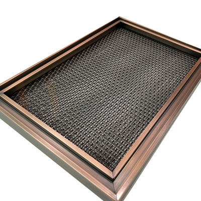 Modern Metal Tasarım Düz Dokuma Paslanmaz Çelik Hasır 0.5mm-8mm PVD Kaplama