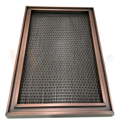 Modern Metal Tasarım Düz Dokuma Paslanmaz Çelik Hasır 0.5mm-8mm PVD Kaplama