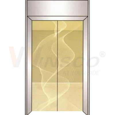 0.8mm Asansör Paslanmaz Çelik Sac Ayna Altın Kazınmış 4x8ft