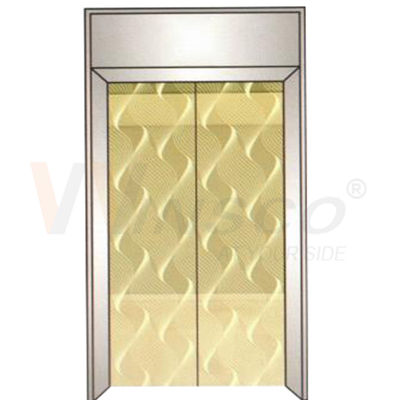 0.8mm Asansör Paslanmaz Çelik Sac Ayna Altın Kazınmış 4x8ft