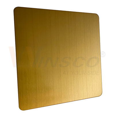 1219mmx2438mm JIS 201 304 316 Titanyum Altın Paslanmaz Çelik İnce Çizgili Sac