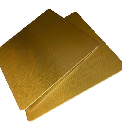 1219mmx2438mm JIS 201 304 316 Titanyum Altın Paslanmaz Çelik İnce Çizgili Sac