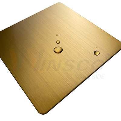 1219mmx2438mm JIS 201 304 316 Titanyum Altın Paslanmaz Çelik İnce Çizgili Sac