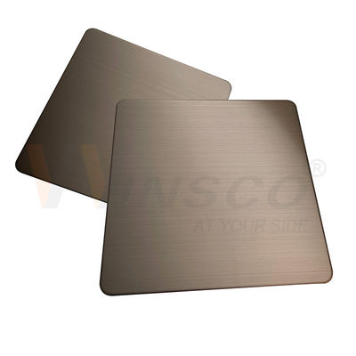 Korozyon Önleyici Bronz İnce Çizgi Paslanmaz Çelik AISI 201 304 316 Sac