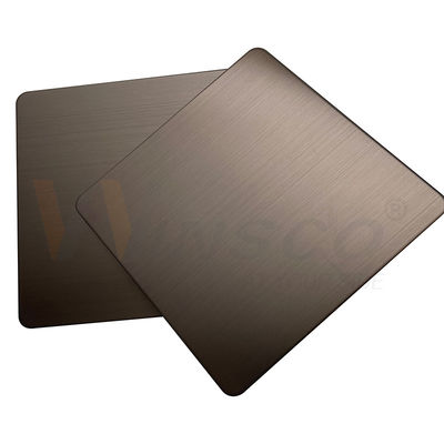 Korozyon Önleyici Bronz İnce Çizgi Paslanmaz Çelik AISI 201 304 316 Sac