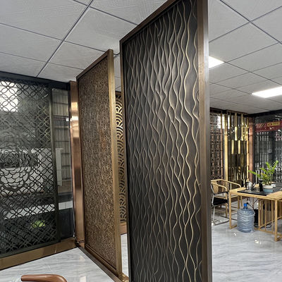 Kapı Dekorasyonu İçin Lazer Kesim Paslanmaz Çelik Ekran Bölme