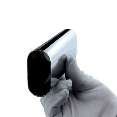 Aisi 201 304 316 Paslanmaz Çelik Oval Boru Inox Merdiven Küpeşte Elips Boru Boyutu Özelleştirilmiş Dekoratif