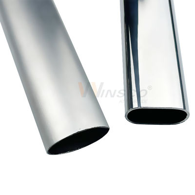 Aisi 201 304 316 Paslanmaz Çelik Oval Boru Inox Merdiven Küpeşte Elips Boru Boyutu Özelleştirilmiş Dekoratif