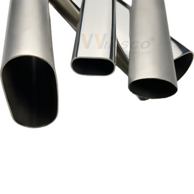 Aisi 201 304 316 Paslanmaz Çelik Oval Boru Inox Merdiven Küpeşte Elips Boru Boyutu Özelleştirilmiş Dekoratif