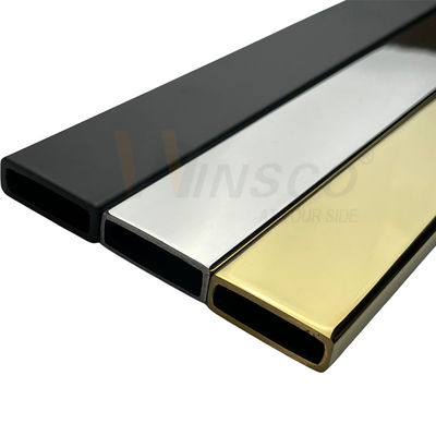 Din 304 316 Pvd Renkli 8k 18k Ayna Paslanmaz Çelik Banyo Havlu Askısı Boru Duş Kabinleri Fikstür Tüp