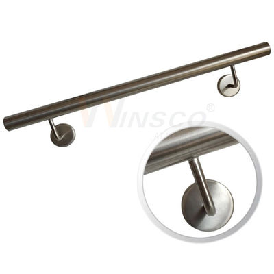 Modern Merdiven Kiti Ss201 304 316 Paslanmaz Çelik Küpeşte Boru Yuvarlak 33.7mm 38mm 40mm 42mm 44mm 50.8mm Çap