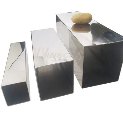 Dekoratif uygulamalar için AISI 201 304 600 Grit Polished Stainless Steel Square Tube