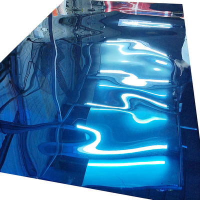316 316L Kalite Sapphire Blue 8K Super Mirror Paslanmaz Çelik 1000mmx2000mm