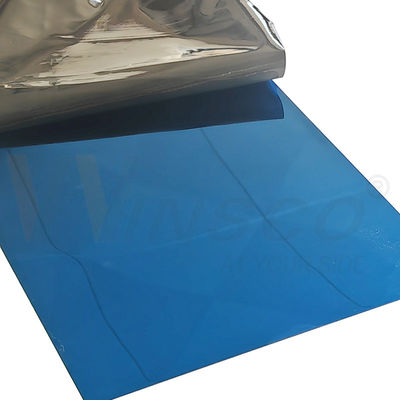 Sapphire Mavi Renk Inox Yaprak Ayna Donanımlı Paslanmaz Çelik Plakası 304 304L Sınıf