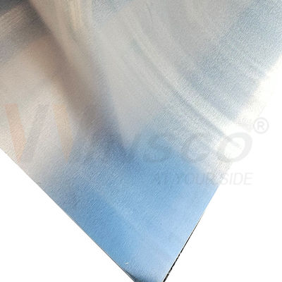 1250mmx2500mm Güçlü Wxport Paketi Mill Edge Paslanmaz Çelik No.4 Satin Fırçalama Yapı Taşı 316 Sınıf