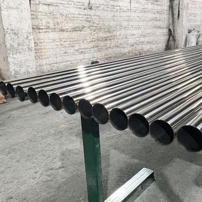 SUS 201 304 316 Ayna Saten Finish 1 1/2 'Stainless Steel Yuvarlak Tüp 0.4mm-3.0mm Duvar Kalınlığı Inox Çit borusu 38.1mm