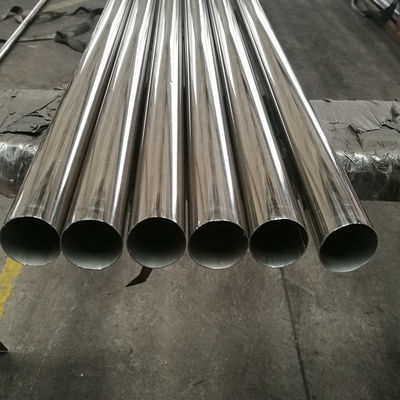 201 304 316 Sınıf 0.4mm-3.0mm Kalınlığı Paslanmaz Çelik Yuvarlak Boru 40mm Diametresi Satin Ayna Yüzeyi Inox Çubuk