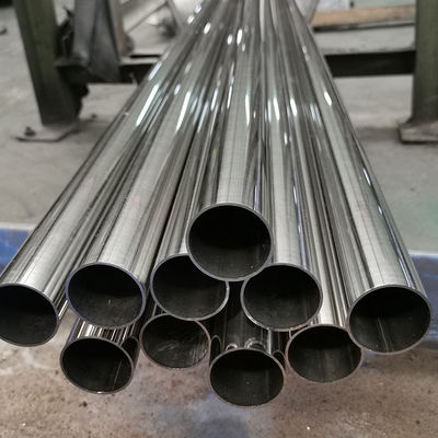SS 201 304 316 Ayna 0.8mm-3.0mm Kalınlığı 2''Paslanmaz Çelik Çit borusu 50.8mm Saten Kaynaklı Inox Yuvarlak Tüp