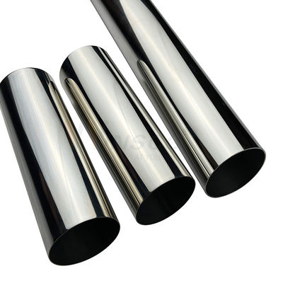 63.5mm 2 1/2' SS 201 304 316 Paslanmaz Çelik Yuvarlak Tüp Satin Yüzeyi 1.2mm-3.5mm Kalınlığı Inox Kaynaklı Tüp Ayna