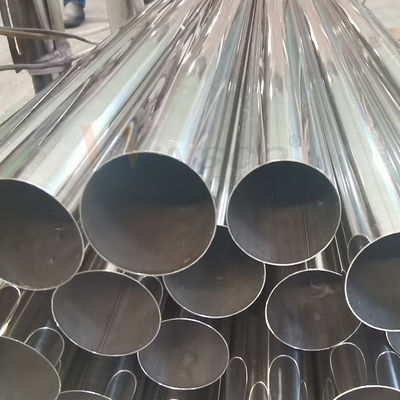 63.5mm 2 1/2' SS 201 304 316 Paslanmaz Çelik Yuvarlak Tüp Satin Yüzeyi 1.2mm-3.5mm Kalınlığı Inox Kaynaklı Tüp Ayna