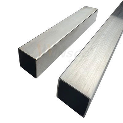 SUS 201 304 316 Ayna Saten Bitirilmiş Inox Kaynaklı Boru 0.7mm-3.5mm Kalınlığı Paslanmaz Çelik Kare Boru 40mmx40mm