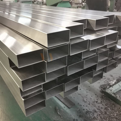 AISI 201 304 316 Ayna Saten Finish 30mmx60mm Boyutu Paslanmaz Çelik Inox Düzgen Tüp Borusu 0.5mm-2.7mm Kalınlığı
