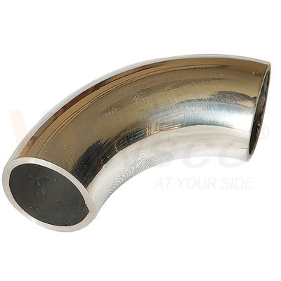 Ayna Satin Yüzeyi 55mm Yay Uzunluğu 12.7mm OD AISI 201 304 316 Paslanmaz Çelik Dirseği 1.2mm 1.5mm Kalınlığı