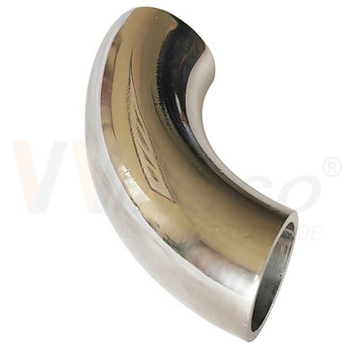 Ayna Satin Yüzeyi 55mm Yay Uzunluğu 12.7mm OD AISI 201 304 316 Paslanmaz Çelik Dirseği 1.2mm 1.5mm Kalınlığı