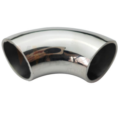 Parlak cilalama Saten Inox Baluster Fittings 201 304 316 Grade 25.4mm 1'' Dia 66mm Arc Paslanmaz Çelik 90 Derece Dirseği