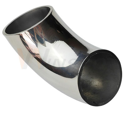 Parlak cilalama Saten Inox Baluster Fittings 201 304 316 Grade 25.4mm 1'' Dia 66mm Arc Paslanmaz Çelik 90 Derece Dirseği