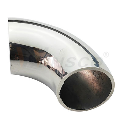 Parlak cilalama Saten Inox Baluster Fittings 201 304 316 Grade 25.4mm 1'' Dia 66mm Arc Paslanmaz Çelik 90 Derece Dirseği