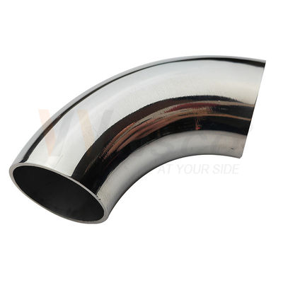 SUS 201 304 316 Sıvı paslanmamış balustrada aksesuarları 1 1/4 Inch 31.8mm çapı ayna saten paslanmaz çelik kolye dirseği