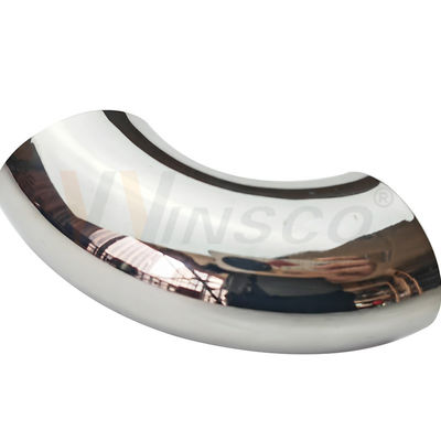Yüksek hassasiyetli SS 201 304 316 Rezil Fittings 1.2mm-2.0mm Kalınlığı 50.8mm 2'' OD Paslanmaz Çelik Elbise Bağlantısı